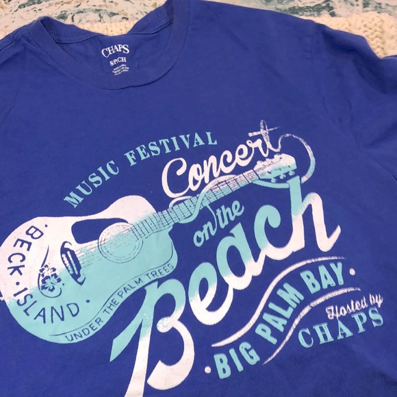 Chaps small music festival beach graphic T-shirt - Picture 3 of 4